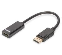 Digitus DB-340400-001-S 0.15m DP Male to HDMI Type A Female DisplayPort Adapter