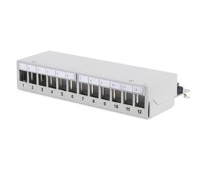Digitus Desktop Patch Panel - For Keystone Modules - 12-port - Shielded - Patch