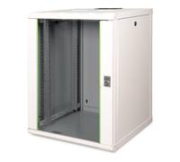 DIGITUS Armoire réseau - rack 19 pouces - 16U - montage mural - profondeur 600 mm - capacité de charge 100 kg - série Unique - gris