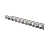 digitus DIGITUS Panneau de brassage modulaire blindé 24 ports, vide, 1U, gris DN-91410 Quantité:1