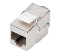 Digitus Module Keystone CAT 6 - blindé plat argent - RJ-45 femelle-femelle
