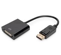Digitus Câble adaptateur DisplayPort vers DVI 0,15 m DVI‑I mâle/femelle Nickel