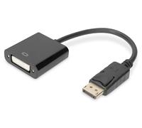 DIGITUS DisplayPort - Adapt. DVI Convertisseur, DP-DVI,15cm, Noir