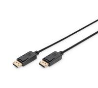 DIGITUS DisplayPort cable - Full-HD 1080p/60Hz - 2m - with lock - Displayport 1.