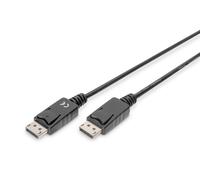 DIGITUS DisplayPort cable - Full-HD 1080p/60Hz - 5m - with lock - Displayport 1.