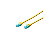 Digitus DK-1512-020/Y : Câble de brassage CAT5e U/UTP 2m Jaune, Connecteurs RJ-45 Mâle, AWG 26/7, PVC, Conforme ISO/IEC 11801 & TIA/EIA 568-B