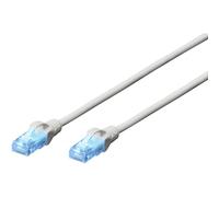 Digitus DK-1512-100 RJ45 Câble réseau, câble patch CAT 5e U/UTP 10.00 m gris 1