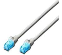 Digitus DK-1512-100 RJ45 Câble réseau, câble patch CAT 5e U/UTP 10.00 m gris torsadé par paire G