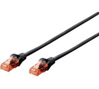 Digitus DK-1612-030/BL RJ45 Câble réseau, câble patch CAT 6 U/UTP 3.00 m noir torsadé par paire 1 pc(s)