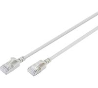 Digitus DK-1632-A-030S RJ45 Câble réseau, câble patch CAT 6a F/FTP 3 m gris code couleur, blindé, multifilaire, avec manchon de protection contre les pliages 1
