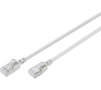 Digitus DK-1632-A-050S RJ45 Câble réseau, câble patch CAT 6a F/FTP 5 m gris code couleur, blindé, multifilaire, avec manchon de