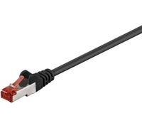 Digitus DK-1644-0025/BL RJ45 Câble réseau, câble patch CAT 6 S/FTP 0.25 m noir sans halogène, torsadé par paire, avec cliquet