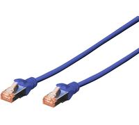 Digitus DK-1644-020/B RJ45 Câble réseau, câble patch CAT 6 S/FTP 2.00 m bleu sans halogène, torsadé par paire, avec cliquet