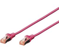 Digitus DK-1644-020/MG RJ45 Câble réseau, câble patch CAT 6 S/FTP 2.00 m magenta sans halogène, torsadé par paire 1 pc(s)