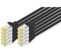 Digitus DK-1644-A-005-BL-10 RJ45 Câble réseau, câble patch CAT 6a S/FTP 0.50 m noir 1 pc(s)