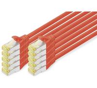 Digitus DK-1644-A-010-R-10 RJ45 Câble réseau, câble patch CAT 6a S/FTP 1.00 m rouge 1 pc(s)