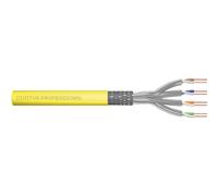 CAT 7A S-FTP installation cable, 1500 MHz, Dca AWG 22/1, 500 m drum, SX, yellow