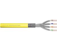 DIGITUS 1000 m Cat 7A Câble réseau - S-FTP (PiMF) Simplex - BauPVO B2ca - LSZH Sans halogène - 1500 MHz Cuivre AWG 22/1 - Compatible PoE++ - Câble LAN Câble de pose Câble Ethernet - Jaune