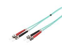 - Cordon de raccordement - ST multi-mode (M) pour ST multi-mode (M) - 3 m - fibre optique - 50 / 125 microns - OM3 - démarré, sans halogène -