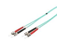 FO patch cord, duplex, ST to ST MM OM3 50/125 µ, 10m