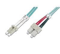 DIGITUS Fiber Optic Patch Cord LC to SC Multimode 50/125m Duplex Length 2m Class OM3