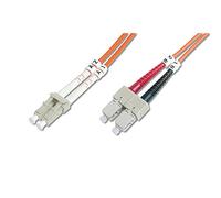 - Cordon de raccordement - LC multi-mode (M) pour SC multi-mode (M) - 5 m - 5 m - fibre optique - 50 / 125 microns - OM2 - sans halogène - orange