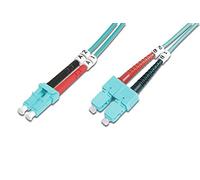 FO patch cord, duplex, LC to SC MM OM3 50/125 µ, 10 m