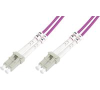 Digitus DK-2533-01-4 fibre optique FO Câble de raccordement 1.00 m violet [1x LC mâle - 1x LC mâle] 50/125 µ Multimode OM4