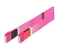 DIGITUS Fiber Optic Patch Cord LC to LC Multimode OM4 - 2m Duplex color RAL4003 Length 2m