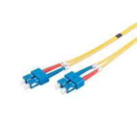 DIGITUS DK-2922-02 - Câble À Fibre Optique OS2 - 2 m - SC à SC - Câble Fibre Optique Duplex - 1/10 Gbit/s - SM Monomode LAN - Type De Fibre : 9/125 - Jaune (Yellow)