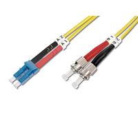 DIGITUS DK-2931-01 - Câble À Fibre Optique OS2 - 1 m - LC à ST - Câble Fibre Optique Duplex - 1/10 Gbit/s - SM Monomode LAN - Type De Fibre : 9/125 - Jaune (Yellow)