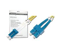 DIGITUS DK-2932-01 - Câble À Fibre Optique OS2 - 1 m - LC à SC - Câble Fibre Optique Duplex - 1/10 Gbit/s - SM Monomode LAN - Type De Fibre : 9/125 - Jaune (Yellow)