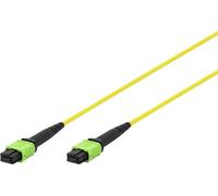 Digitus DK-2966-20 RJ45 Câble réseau, câble patch 20 m jaune, vert, noir extrêmement fin, conducteur intérieur flexible, bande en fibre de verre, résistant au
