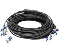 - Câble éclaté - mode unique LC/UPC (P) pour mode unique LC/UPC (P) - 100 m - fibre optique - 9 / 125 micromètres - G.657.A1/OS2 - sans halogène,