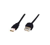 Digitus DK-300202-018-S câble USB USB 2.0 1,8 m USB A Noir