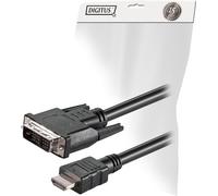 Digitus DK-330300-020-S Adaptateur HDMI vers DVI-D Noir