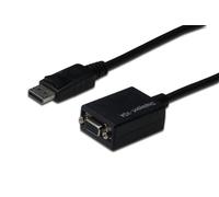 Digitus DK-340403-001-S câble vidéo et adaptateur 1 m DisplayPort VGA (D-Sub) Noir