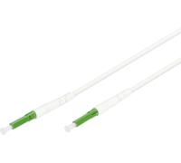 DIGITUS Câble FTTH Drop - OS2 - monomode - 30 m - 1 fibre - connecteur LC-APC - pré-assemblé - optimisé pour la flexion G.657A2 - soufflable - câble à fibre optique - blanc