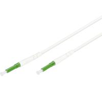 Digitus DK-3901LCA-50 fibre optique FO, fibre de verre Câble de raccordement 50 m blanc, vert [1x LC/APC mâle - 1x LC/APC mâle]