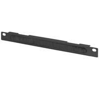 DIGITUS Panneau de passage de câbles - 10 pouces (254 mm) - passage de câbles - avec barre de brossage - 0,5U - noir