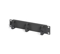 Digitus DN-10-ORG-1U-B Panneau de Gestion de Câbles Rackable 10" 1U Noir, Anneaux de Guidage, Montage en Rack 25.4 cm
