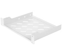 DIGITUS Étagère - 1U - 10 pouces (254 mm) - Pour armoire réseau - 200 mm de profondeur - Tôle d'acier perforée - Gris