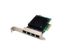 Digitus DN-10136 Carte Réseau PCIe x4 Quad Port 2.5 Gigabit Ethernet RJ45, Chipset Realtek RTL8125B, Support IEEE 802.3bz, Compatible Windows/Linux/DOS