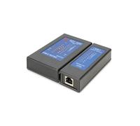 Digitus DN-14001-2 Testeur de Câbles Réseau RJ45, PoE, CAT5/5e/6/6A, Tests de Continuité/Court-Circuit/Blindage, Identification PoE (IEEE 802.3af/at)