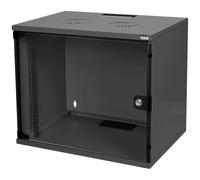 DIGITUS Armoire réseau 19 Pouces 7U - Non monté - Montage Mural - Profondeur 400 mm - Charge Max. 60 kg - Porte vitrée - Noir