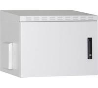 DN-19 12U-6/6-I-OD - Armoire - montable sur mur - gris, RAL 7035, poudré - 12U - 19"