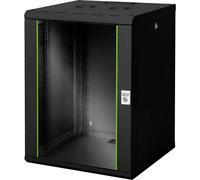 Digitus DN-19 16U-6/6-SW Boîtier mural 19 (l x H x P) 600 x 820 x 600 mm 16 UH noir, noir (RAL 9005)