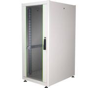 Armoire réseau autoportante 26U 19 - DIGITUS - Gris - Profondeur réglable - Porte en verre - Acier