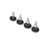 Digitus DN-19-FEET Kit de 4 Pieds de Nivellement 19" - Acier Inoxydable/Marron - Charge Max 250kg par Unité - Montage Armoire Réseau/Serveur