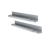 Digitus DN-19-GS-NW : Kit de 2 glissières support F acier inox 19" (483mm) pour armoire réseau, profondeur ajustable 350-600mm, charge max 100kg